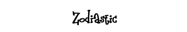 Zodiastic font preview