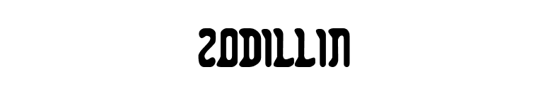 Zodillin font preview