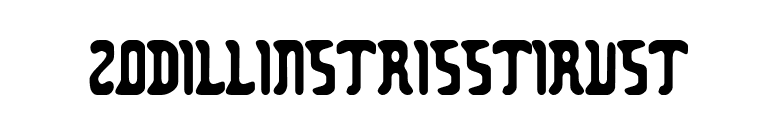 Zodillinstrisstirust font preview