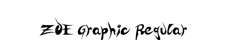 ZOE Graphic Regular font preview