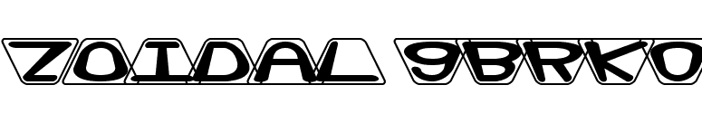 Zoidal (BRK) font preview