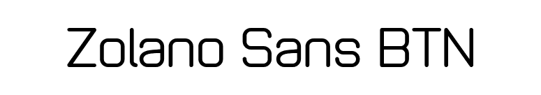 Zolano Sans BTN font preview