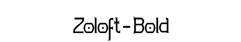 Zoloft-Bold font preview