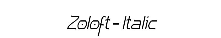 Zoloft-Italic font preview