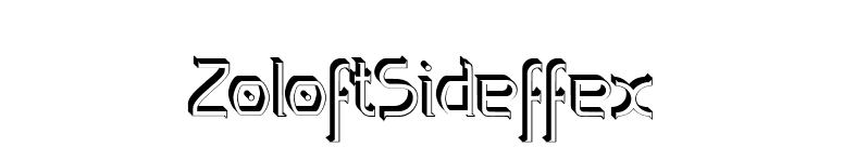 ZoloftSideffex font preview