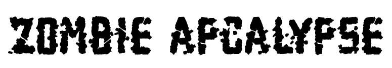 Zombie Apcalypse
 font preview