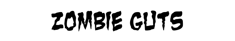 Zombie Guts font preview