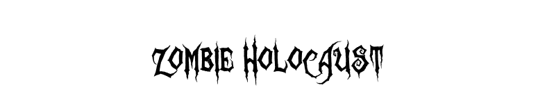 Zombie Holocaust font preview