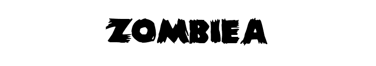 ZombieA font preview
