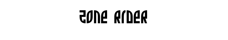 Zone Rider font preview