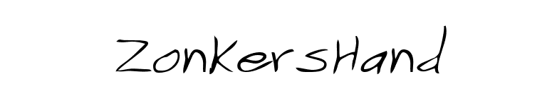 ZonkersHand font preview