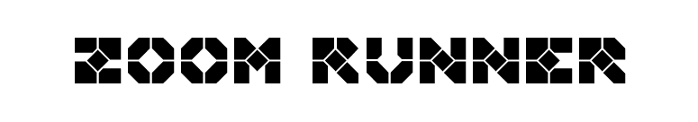 Zoom Runner font preview