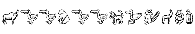 ZooWoodcutsM font preview