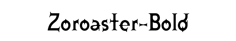 Zoroaster-Bold font preview