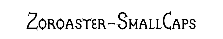 Zoroaster-SmallCaps font preview
