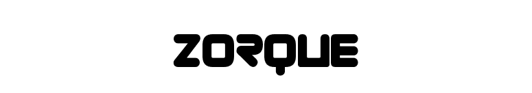 Zorque font preview