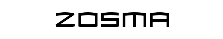 Zosma font preview