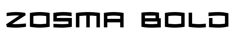 Zosma Bold font preview
