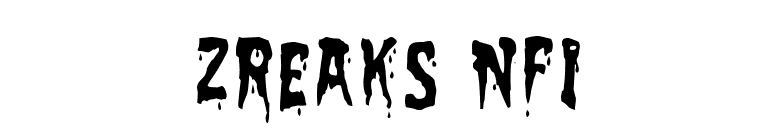 Zreaks NFI font preview