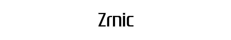 Zrnic font preview