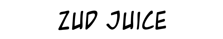 Zud Juice font preview
