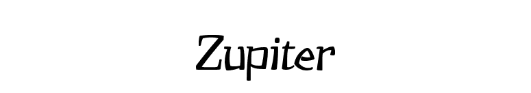 Zupiter font preview