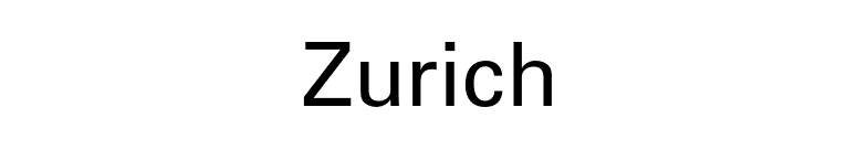 Zurich font preview