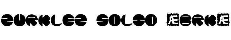 Zurklez Solid (BRK) font preview