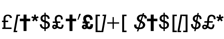 Zusatzscheibe Osteuropa font preview