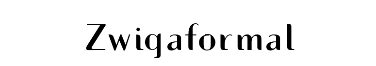 Zwigaformal font preview