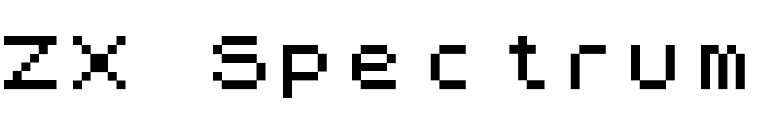 ZX Spectrum font preview