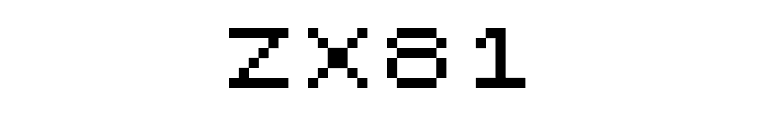ZX81 font preview
