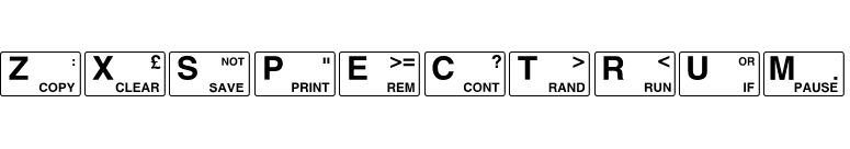 Zxspectrum font preview