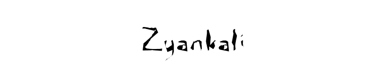 Zyankali font preview