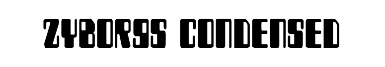 Zyborgs Condensed font preview