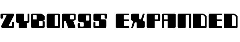 Zyborgs Expanded font preview