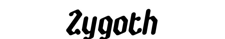 Zygoth font preview