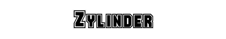 Zylinder font preview