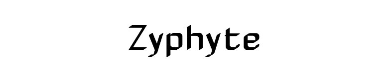 Zyphyte font preview