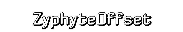 ZyphyteOffset font preview